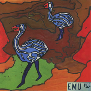 Emu parade cd art by David Nichols